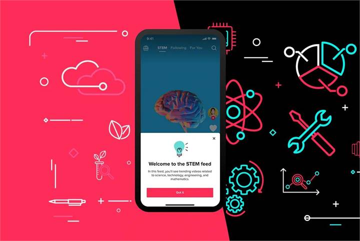 TIKTOK: ARRIVA LA SEZIONE 'STEM' PER I GIOVANI SCIENZIATI